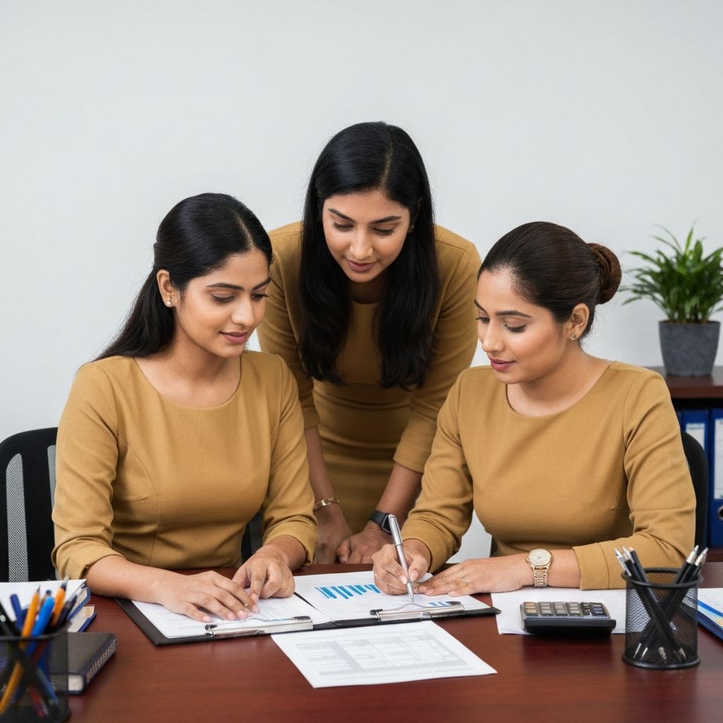 Our expert team working with documents